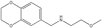 (2,3-dihydro-1,4-benzodioxin-6-ylmethyl)(2-methoxyethyl)amine Struktur