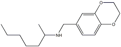 (2,3-dihydro-1,4-benzodioxin-6-ylmethyl)(heptan-2-yl)amine Struktur