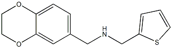 (2,3-dihydro-1,4-benzodioxin-6-ylmethyl)(thiophen-2-ylmethyl)amine Struktur