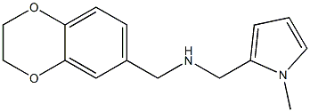 (2,3-dihydro-1,4-benzodioxin-6-ylmethyl)[(1-methyl-1H-pyrrol-2-yl)methyl]amine Struktur