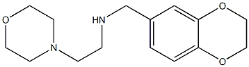 (2,3-dihydro-1,4-benzodioxin-6-ylmethyl)[2-(morpholin-4-yl)ethyl]amine Struktur