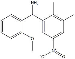 (2,3-dimethyl-5-nitrophenyl)(2-methoxyphenyl)methanamine Struktur