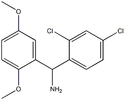 (2,4-dichlorophenyl)(2,5-dimethoxyphenyl)methanamine Struktur