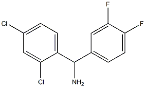 (2,4-dichlorophenyl)(3,4-difluorophenyl)methanamine Struktur