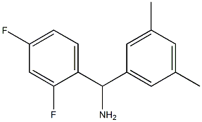 (2,4-difluorophenyl)(3,5-dimethylphenyl)methanamine Struktur