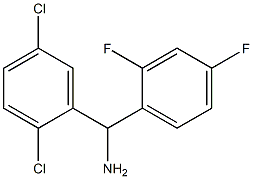 (2,5-dichlorophenyl)(2,4-difluorophenyl)methanamine Struktur