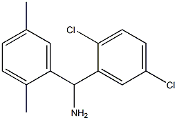 (2,5-dichlorophenyl)(2,5-dimethylphenyl)methanamine Struktur