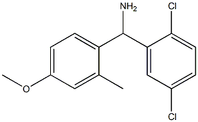 (2,5-dichlorophenyl)(4-methoxy-2-methylphenyl)methanamine Struktur