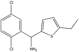 (2,5-dichlorophenyl)(5-ethylthiophen-2-yl)methanamine Struktur