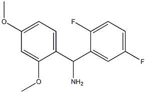 (2,5-difluorophenyl)(2,4-dimethoxyphenyl)methanamine Struktur