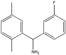 (2,5-dimethylphenyl)(3-fluorophenyl)methanamine Struktur