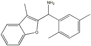 (2,5-dimethylphenyl)(3-methyl-1-benzofuran-2-yl)methanamine Struktur