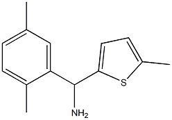 (2,5-dimethylphenyl)(5-methylthiophen-2-yl)methanamine Struktur