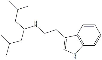 (2,6-dimethylheptan-4-yl)[2-(1H-indol-3-yl)ethyl]amine Struktur