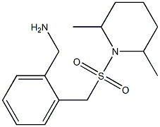 (2-{[(2,6-dimethylpiperidine-1-)sulfonyl]methyl}phenyl)methanamine Struktur