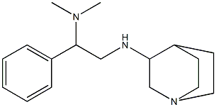 (2-{1-azabicyclo[2.2.2]octan-3-ylamino}-1-phenylethyl)dimethylamine Struktur