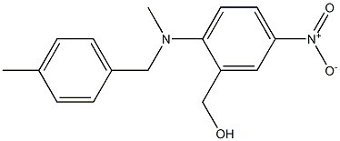 (2-{methyl[(4-methylphenyl)methyl]amino}-5-nitrophenyl)methanol Struktur