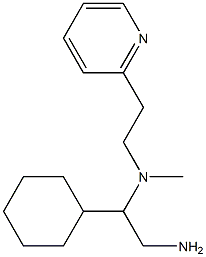 (2-amino-1-cyclohexylethyl)(methyl)[2-(pyridin-2-yl)ethyl]amine Struktur