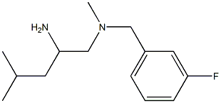 (2-amino-4-methylpentyl)[(3-fluorophenyl)methyl]methylamine Struktur