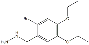 (2-bromo-4,5-diethoxybenzyl)hydrazine Struktur