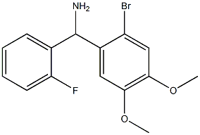 (2-bromo-4,5-dimethoxyphenyl)(2-fluorophenyl)methanamine Struktur