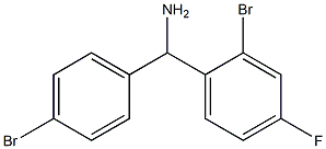 (2-bromo-4-fluorophenyl)(4-bromophenyl)methanamine Struktur