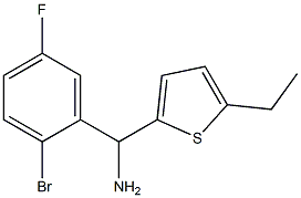 (2-bromo-5-fluorophenyl)(5-ethylthiophen-2-yl)methanamine Struktur