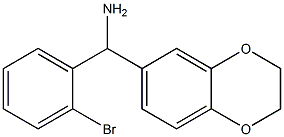 (2-bromophenyl)(2,3-dihydro-1,4-benzodioxin-6-yl)methanamine Struktur