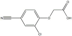 (2-chloro-4-cyanophenoxy)acetic acid Struktur