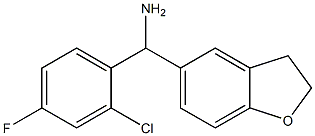 (2-chloro-4-fluorophenyl)(2,3-dihydro-1-benzofuran-5-yl)methanamine Struktur