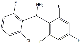 (2-chloro-6-fluorophenyl)(2,4,6-trifluorophenyl)methanamine Struktur