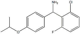 (2-chloro-6-fluorophenyl)[4-(propan-2-yloxy)phenyl]methanamine Struktur