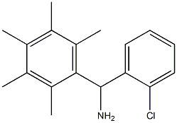 (2-chlorophenyl)(2,3,4,5,6-pentamethylphenyl)methanamine Struktur