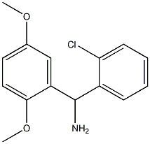 (2-chlorophenyl)(2,5-dimethoxyphenyl)methanamine Struktur