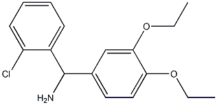 (2-chlorophenyl)(3,4-diethoxyphenyl)methanamine Struktur