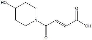 (2E)-4-(4-hydroxypiperidin-1-yl)-4-oxobut-2-enoic acid Struktur