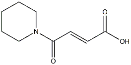 (2E)-4-oxo-4-(piperidin-1-yl)but-2-enoic acid Struktur