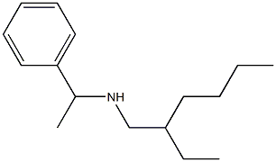 (2-ethylhexyl)(1-phenylethyl)amine Struktur