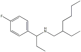 (2-ethylhexyl)[1-(4-fluorophenyl)propyl]amine Struktur