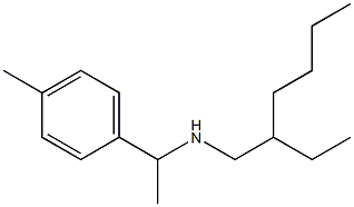 (2-ethylhexyl)[1-(4-methylphenyl)ethyl]amine Struktur