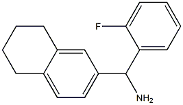 (2-fluorophenyl)(5,6,7,8-tetrahydronaphthalen-2-yl)methanamine Struktur