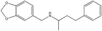 (2H-1,3-benzodioxol-5-ylmethyl)(4-phenylbutan-2-yl)amine Struktur