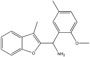 (2-methoxy-5-methylphenyl)(3-methyl-1-benzofuran-2-yl)methanamine Struktur