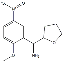 (2-methoxy-5-nitrophenyl)(oxolan-2-yl)methanamine Struktur