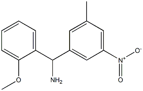 (2-methoxyphenyl)(3-methyl-5-nitrophenyl)methanamine Struktur