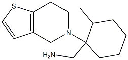 (2-methyl-1-{4H,5H,6H,7H-thieno[3,2-c]pyridin-5-yl}cyclohexyl)methanamine Struktur