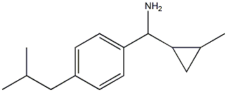 (2-methylcyclopropyl)[4-(2-methylpropyl)phenyl]methanamine Struktur