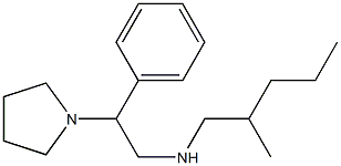 (2-methylpentyl)[2-phenyl-2-(pyrrolidin-1-yl)ethyl]amine Struktur