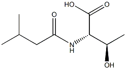 (2S,3R)-3-hydroxy-2-[(3-methylbutanoyl)amino]butanoic acid Struktur