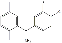 (3,4-dichlorophenyl)(2,5-dimethylphenyl)methanamine Struktur